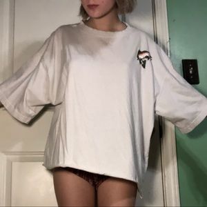 Embroidered fish shirt